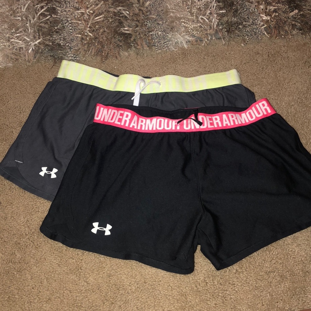 2 pairs under armor shorts